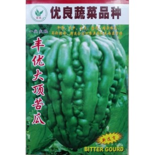 广州旺优 丰优大顶苦瓜种子 早熟 皮色翠绿有光泽 亩产约4500公斤 苦瓜种子 40克装