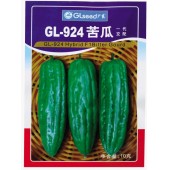 广东广良公司  924苦瓜种子 植株生长强壮 抗病力强 回头瓜多 瓜长30厘米左右 苦瓜种子 10克装