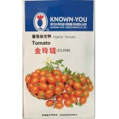 台湾农友 金玲珑小番茄 无限生长型  耐枯萎病 中耐番茄卷叶病毒病 果橙色 不易裂果 5克装